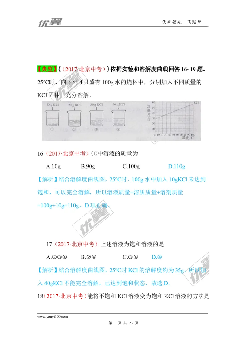 6.溶液_初中化学_01.人教版初中化学_01.初中化学课件PPT--教案--试题_初中化学全套(课件--教案--配套)_18年初中化学9年级上_18秋九化上(RJ)--7.复习资料_4.真题汇编_2017真题汇编