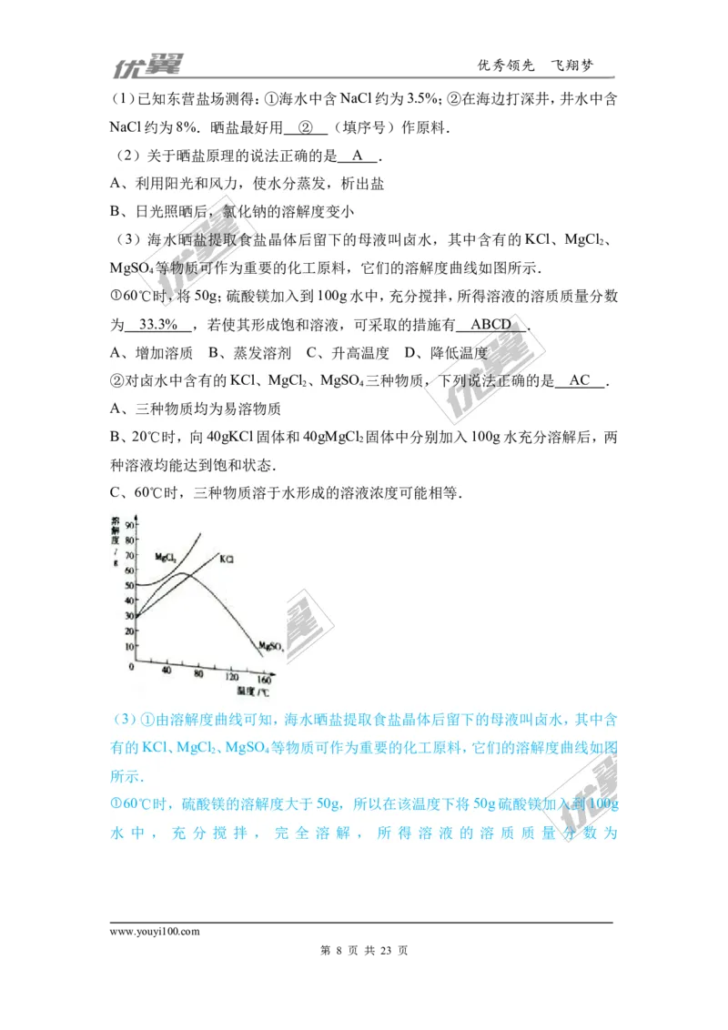 6.溶液_初中化学_01.人教版初中化学_01.初中化学课件PPT--教案--试题_初中化学全套(课件--教案--配套)_18年初中化学9年级上_18秋九化上(RJ)--7.复习资料_4.真题汇编_2017真题汇编