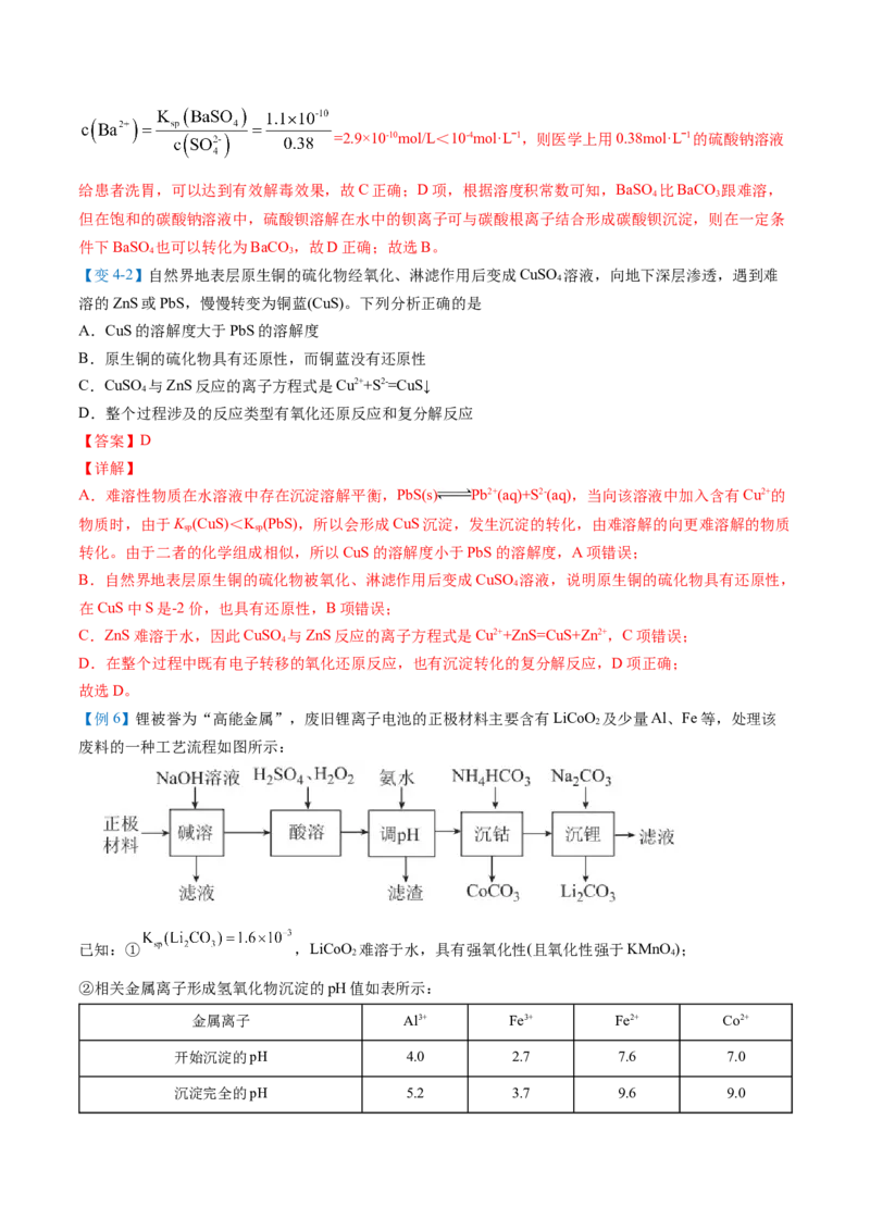第22讲沉淀溶解平衡的应用（教师版）-（人教2019选择性必修1）_高化_595801221724高中化学新人教版选择性必修一二三电子版教案PPT课件高中试卷_选择性必修1册（人教版）_讲义