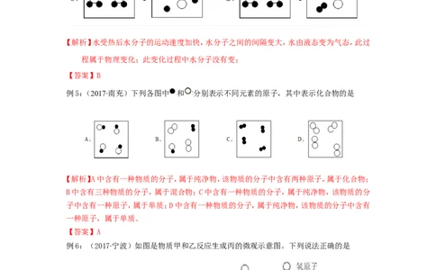 2018届中考化学总复习专题突破讲义：第六讲抽象问题具体化思想_初中化学_01.人教版初中化学_07.初中化学中考总复习_2018届中考化学总复习专题突破讲义