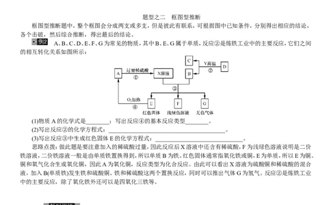 2018年中考复习化学考点解读：题型复习(三)物质的转化与推断题_初中化学_01.人教版初中化学_07.初中化学中考总复习_2018年中考复习化学考点解读