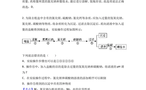 2018年中考化学考点复习：2018年中考化学考点复习：第11讲盐化肥（考点解读＋考点精析）_初中化学_01.人教版初中化学_07.初中化学中考总复习_2018年中考化学考点复习