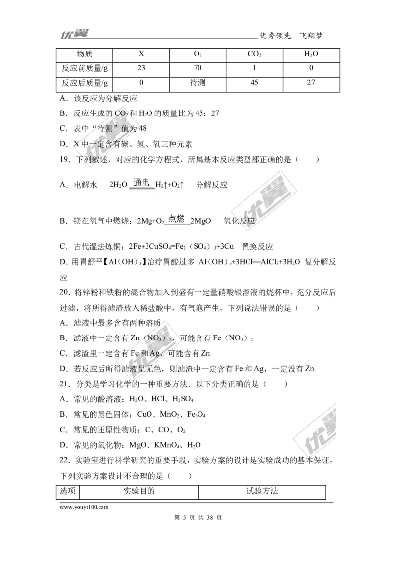 2017年湖南省衡阳市衡阳县中考化学二模试卷（解析版）_初中化学_01.人教版初中化学_01.初中化学课件PPT--教案--试题_初中化学全套(课件--教案--配套)_18年初中化学9年级下