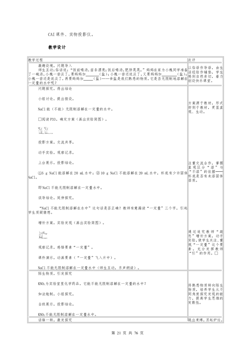 初中九年级化学下册全册试讲教案(人教版)_初中化学_01.人教版初中化学_05.初中化学说课稿_03、初中人教版化学试讲教案全集