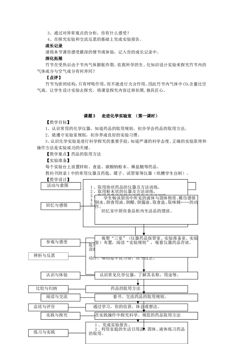 九年级化学上册-第一单元走进化学世界教学设计-人教新课标版_初中化学_01.人教版初中化学_01.初中化学课件PPT--教案--试题_初中化学&mdash;课件&mdash;教案&mdash;试题-推荐_9年级上课件教案试题