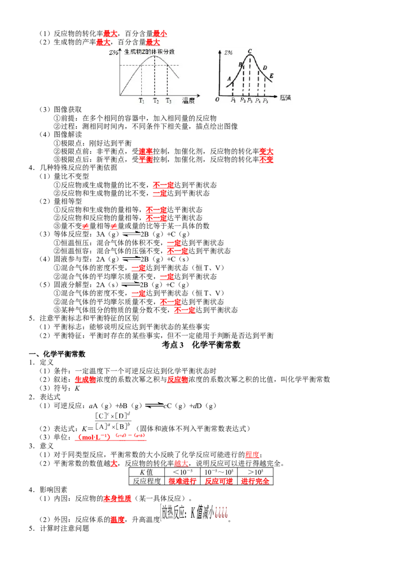 第2章化学反应速率与化学平衡-知识清单（人教版2019选择性必修1）_高化_595801221724高中化学新人教版选择性必修一二三电子版教案PPT课件高中试卷_选择性必修1册（人教版）_知识清单
