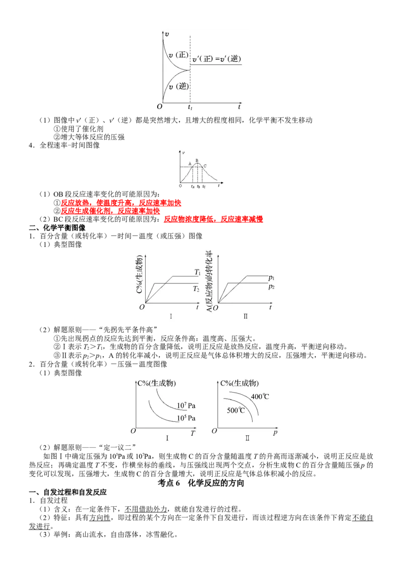 第2章化学反应速率与化学平衡-知识清单（人教版2019选择性必修1）_高化_595801221724高中化学新人教版选择性必修一二三电子版教案PPT课件高中试卷_选择性必修1册（人教版）_知识清单