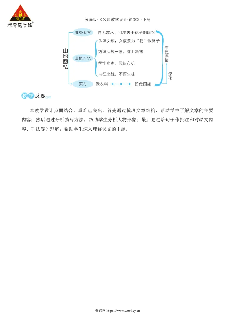 11山地回忆（名师教学设计&middot;简案）_新人教版七下语文学习资料包_3.教学教案_01-新版七年级语文下状元大课堂教案_2.7语下《名师教学设计》简案_3.第三单元