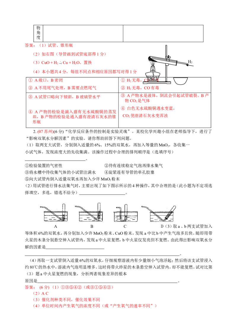2007-2011五年全国各地中考化学试题分类汇编第二单元我们周围的空气_初中化学_01.人教版初中化学_01.初中化学课件PPT--教案--试题_初中化学全套_化学试题