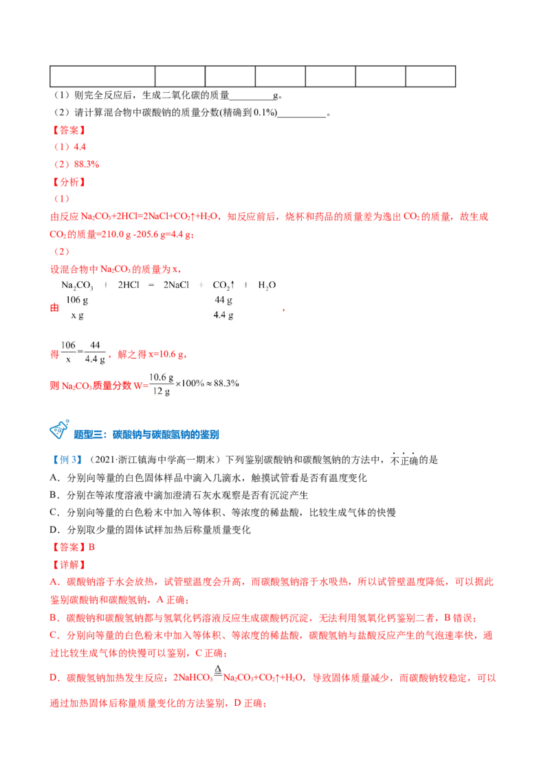 第12讲钠盐、焰色试验（word讲义）（教师版）（人教版2019）_高化_595801221724高中化学新人教版选择性必修一二三电子版教案PPT课件高中试卷_必修一册（人教版）_讲义
