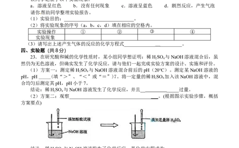 人教版九年级化学下册%3A第十单元《酸和碱》检测题_初中化学_01.人教版初中化学_01.初中化学课件PPT--教案--试题_初中化学18年试卷_人教版九年级化学下册2018