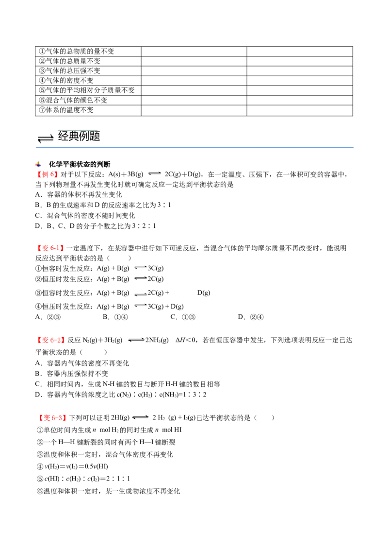第09讲化学反应的限度（讲义）（学生版）-精准提分2020-2021学年高一化学必修第二册同步培优（新教材人教版）_高化_2025春-人教版高中化学_02新版高中化学必修二_6.培优课件+讲义