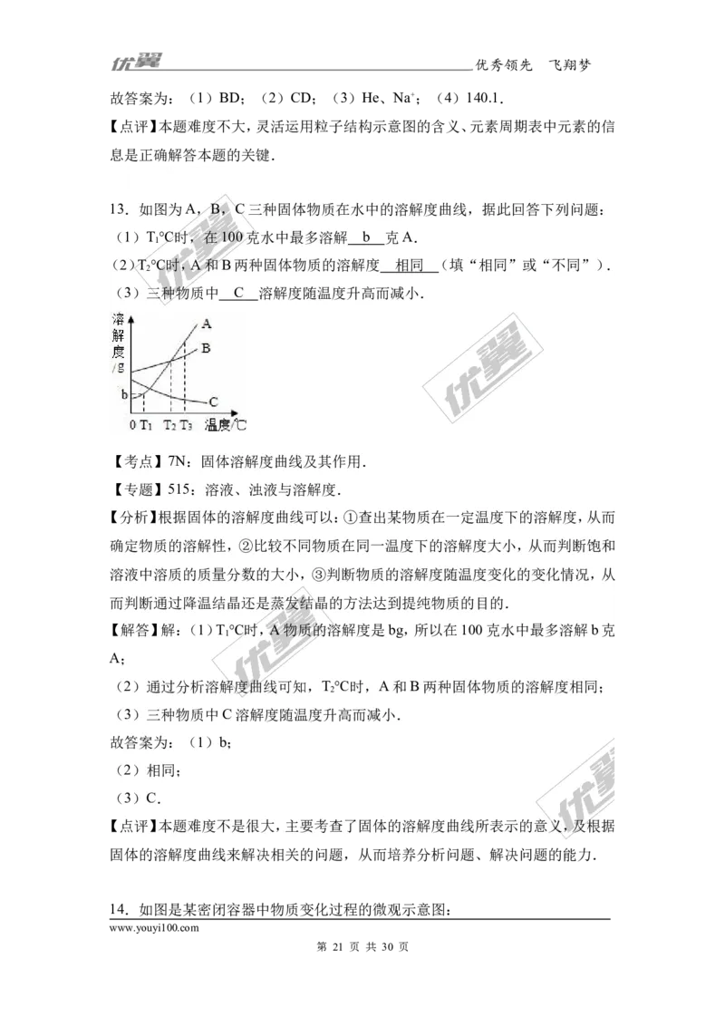 2017年贵州省遵义市汇川区校级中考化学模拟试卷（2）（解析版）_初中化学_01.人教版初中化学_01.初中化学课件PPT--教案--试题_初中化学全套(课件--教案--配套)_18年初中化学9年级下