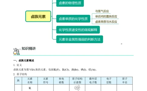 第31讲卤族元素（教师版）-（人教版2019）_高化_595801221724高中化学新人教版选择性必修一二三电子版教案PPT课件高中试卷_必修一册（人教版）_讲义