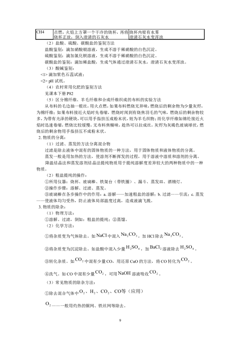 2012年中考化学复习实验专题突破&mdash;&mdash;化学基本实验和科学探究_初中化学_01.人教版初中化学_01.初中化学课件PPT--教案--试题_初中化学全套_化学教案