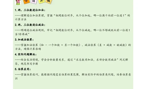 第六单元大数的加与减（两、三位数进位加法、退位减法）（解决问题讲义）（学生版）_26春北师大版数学二下