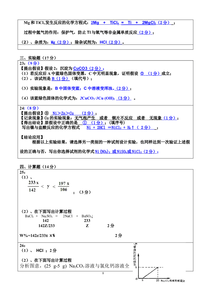 2013年广东省中山市初中化学竞赛试题_初中化学_01.人教版初中化学_01.初中化学课件PPT--教案--试题_初中化学全套_化学试题