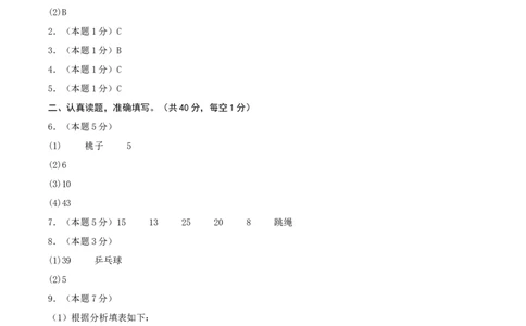 第八单元调查与记录-（真题汇编）参考答案_26春北师大版数学二下_19、赠送其它资料_二年级数学下册（北师大版）_旧版_二年级数学下册（北师大版）_母题专项练习-K34_2025版