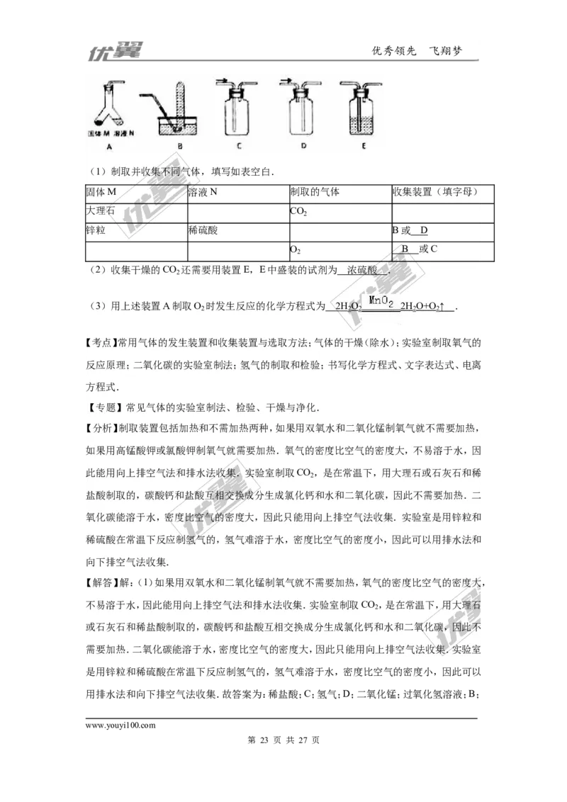 2016年广东省广州市中考化学试卷（word版，含解析）_初中化学_01.人教版初中化学_01.初中化学课件PPT--教案--试题_初中化学全套(课件--教案--配套)_18年初中化学9年级上