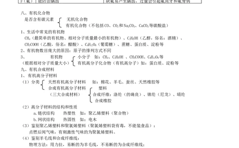 2014届九年级化学《第12单元-化学与生活》知识点汇总_初中化学_01.人教版初中化学_01.初中化学课件PPT--教案--试题_初中化学全套_化学教案_化学：人教版初中化学知识点汇总(12份)