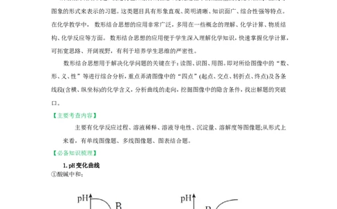 2018届中考化学总复习专题突破讲义：第十讲数形结合思想_初中化学_01.人教版初中化学_07.初中化学中考总复习_2018届中考化学总复习专题突破讲义