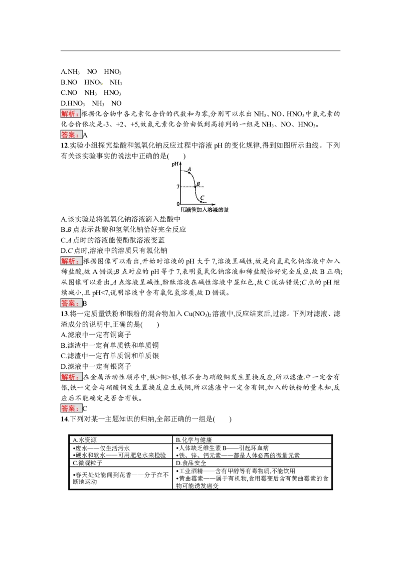2018届中考化学（人教版）总复习综合模拟测试一_初中化学_01.人教版初中化学_07.初中化学中考总复习_2018届中考化学（人教版）总复习综合模拟测试（3份打包）