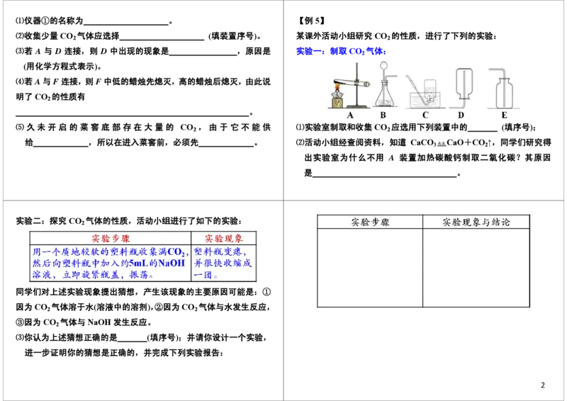二氧化碳的性质及制备实验_初中化学_01.人教版初中化学_03.初中化学专项视频_[9998]2013学年秋季初三化学满分冲刺班=6612_[第11讲]二氧化碳的性质及制备实验
