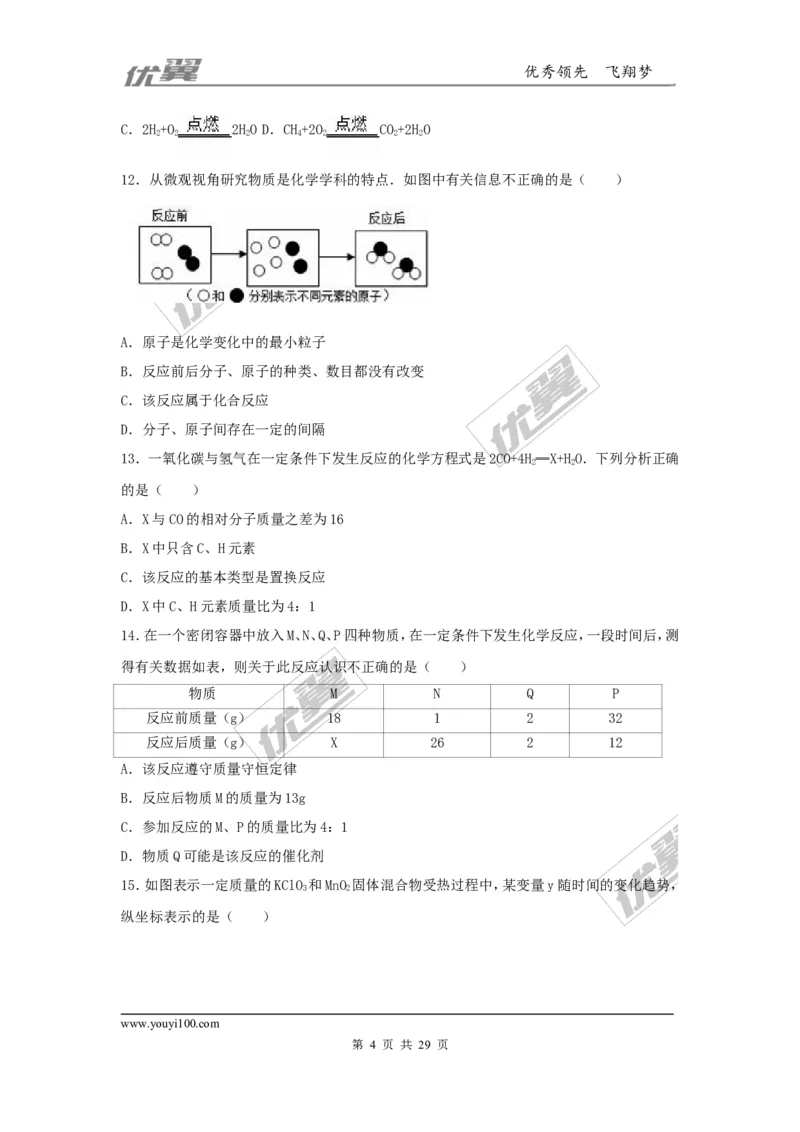 2016-2017学年贵州省贵阳市校级九年级（上）期中化学试卷（解析版）_初中化学_01.人教版初中化学_01.初中化学课件PPT--教案--试题_初中化学全套(课件--教案--配套)
