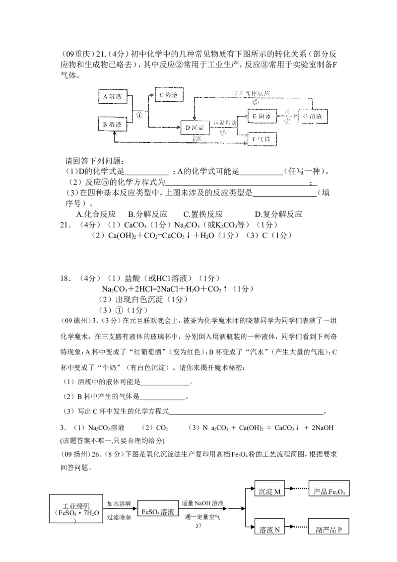8年中考（2005-2012）全国各地中考化学真题分类汇编第11单元盐化肥_初中化学_01.人教版初中化学_01.初中化学课件PPT--教案--试题_初中化学全套_化学试题