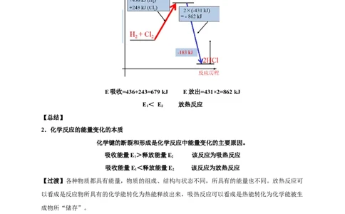 新教材精创6.1.1化学反应与热能教学设计（1）-人教版高中化学必修第二册_高化_2025春-人教版高中化学_02新版高中化学必修二_2.课件+教案+学案+练习配套版_教案