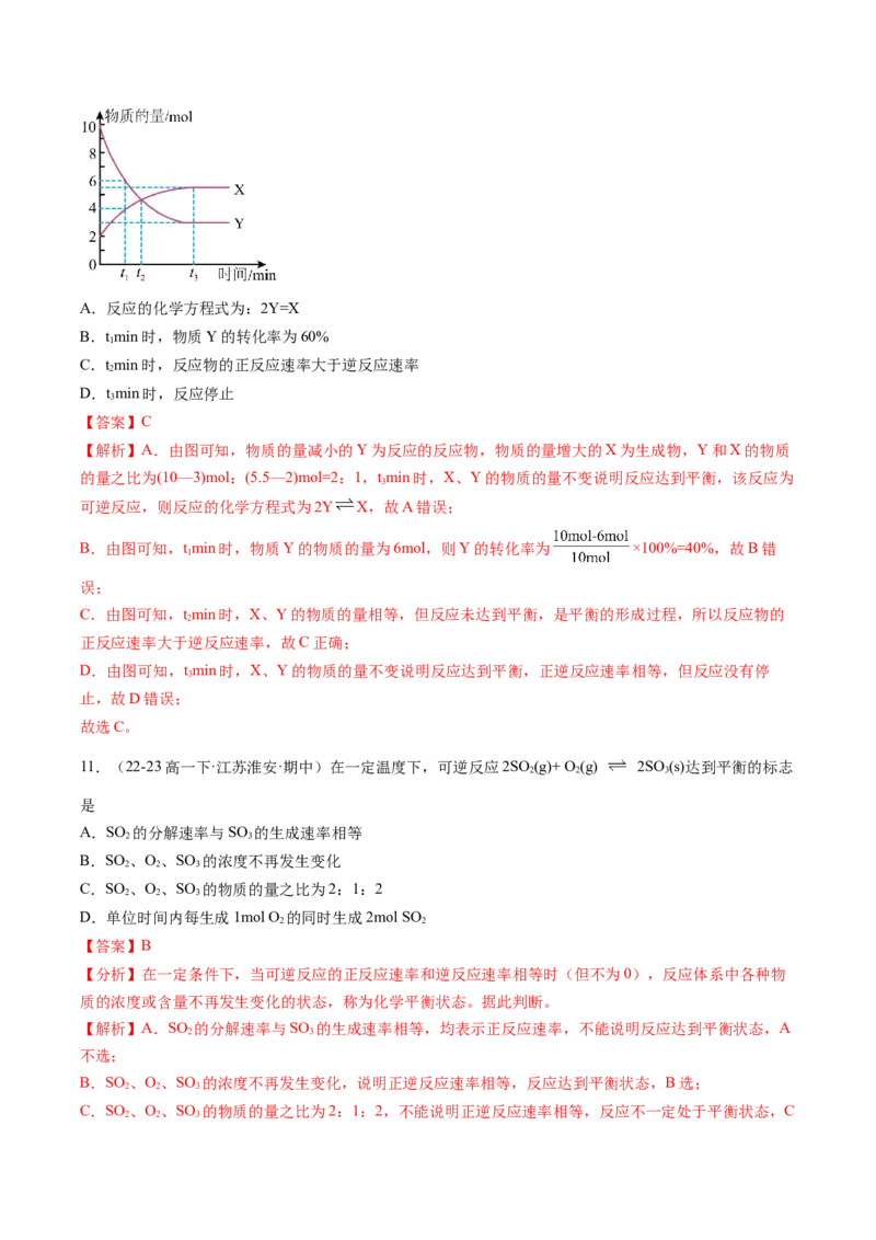 期中测试卷二测试范围：第五、六章（解析版）_高化_595801221724高中化学新人教版选择性必修一二三电子版教案PPT课件高中试卷_必修二册（人教版）_期中+期末