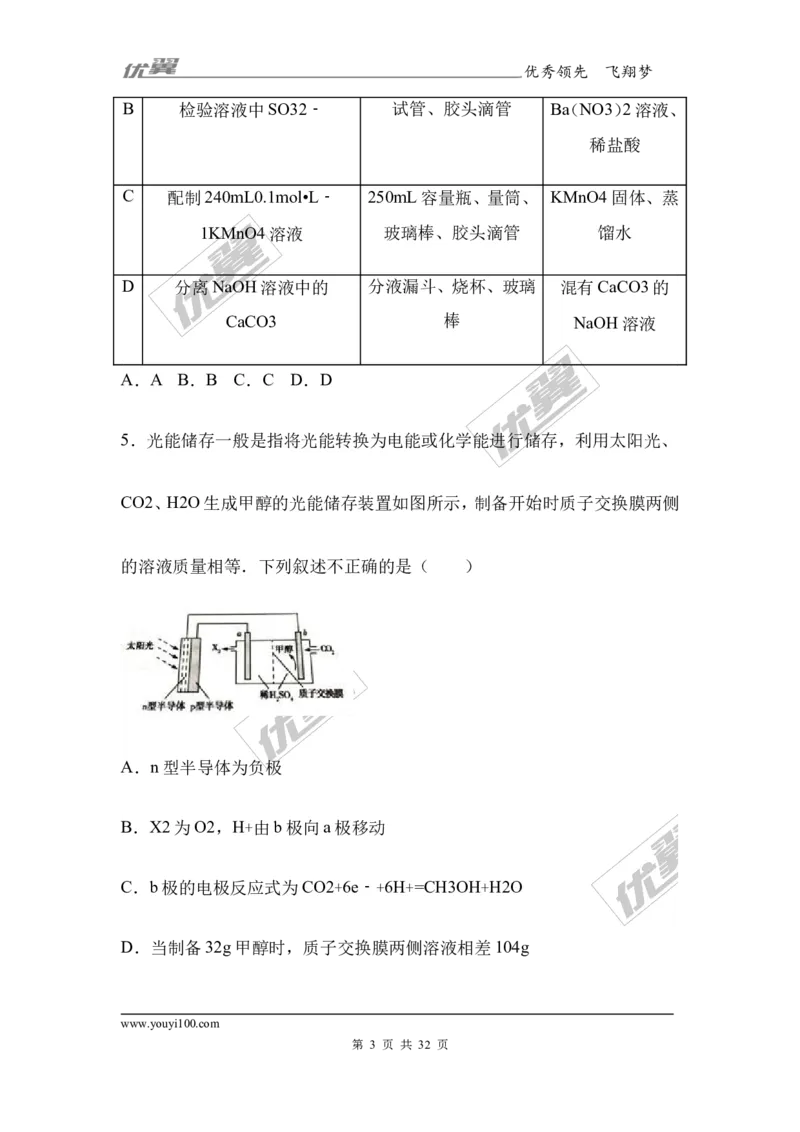2017年湖北省部分重点中学高考化学冲刺模拟试卷（Word版含答案解析）_初中化学_01.人教版初中化学_01.初中化学课件PPT--教案--试题_初中化学全套(课件--教案--配套)_2017月考、模拟卷