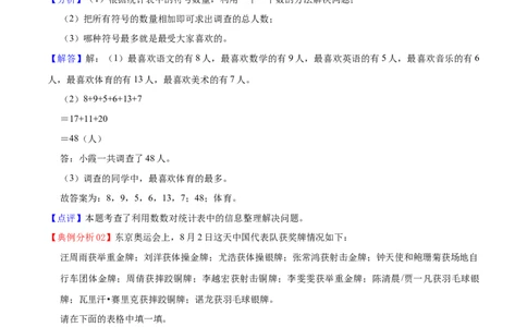 第八单元调查与记录（知识清单)（北师大版）_26春北师大版数学二下_19、赠送其它资料_二年级数学下册（北师大版）_旧版_二年级数学下册（北师大版）_单元知识复习专项-K43_2024版