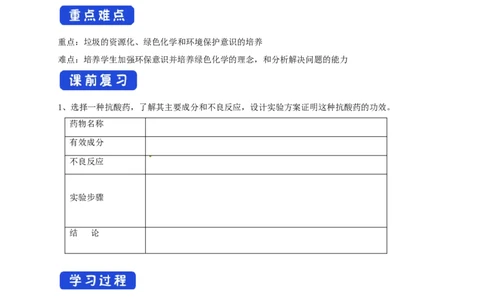 新教材精创8.3环境保护和绿色化学学案（2）-人教版高中化学必修第二册_高化_2025春-人教版高中化学_02新版高中化学必修二_2.课件+教案+学案+练习配套版_学案