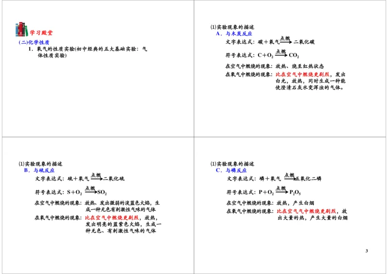 3.氧气的性质及制备实验（实验装置的选择_初中化学_01.人教版初中化学_03.初中化学专项视频_104302013学年秋季初三化学满分冲刺班15讲