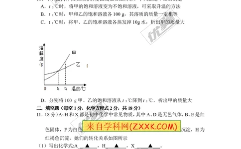2018年广东省深圳市龙岗区化学模拟考试_初中化学_01.人教版初中化学_01.初中化学课件PPT--教案--试题_初中化学全套(课件--教案--配套)_18年初中化学9年级上_18秋九化上(RJ)--8.各地真题