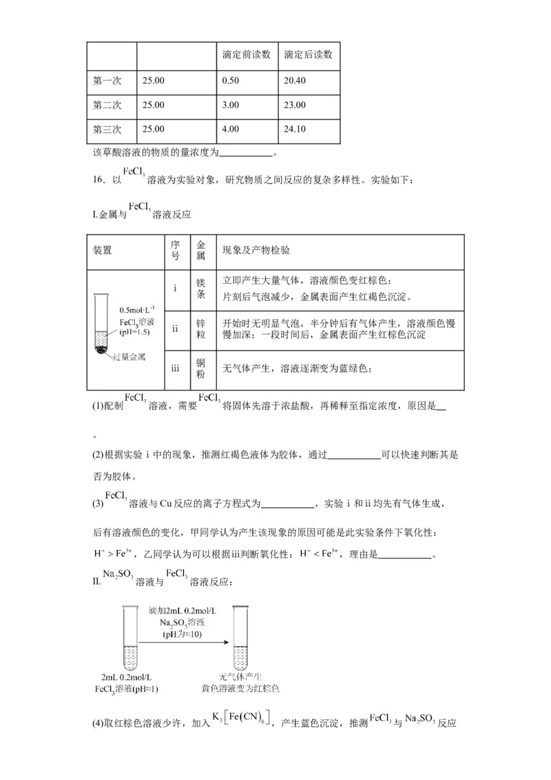 第三章水溶液中离子反应与平衡单元测试题---（2019）选择性必修1_高化_595801221724高中化学新人教版选择性必修一二三电子版教案PPT课件高中试卷_选择性必修1册（人教版）_单元测试