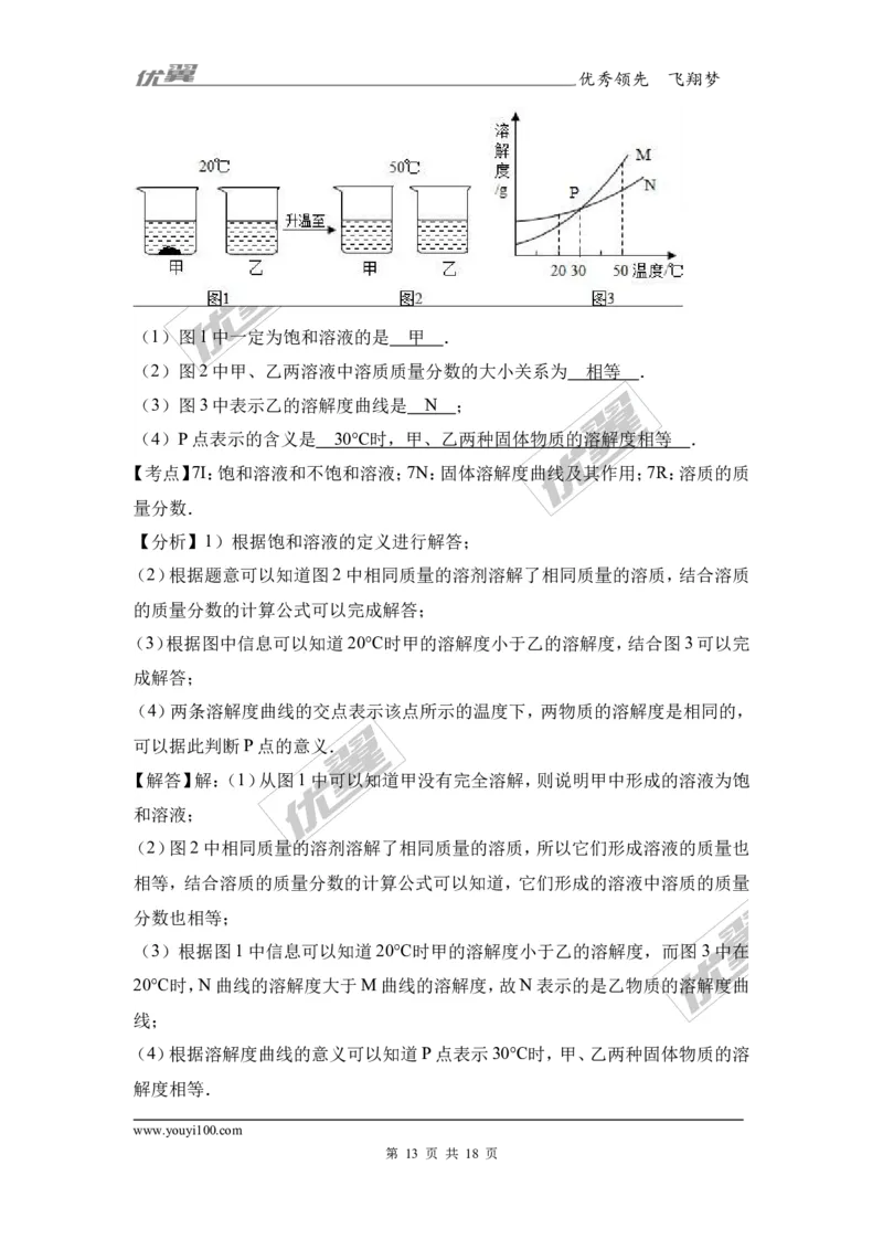 2017年贵州省黔东南州校级中考化学模拟试卷（解析版）_初中化学_01.人教版初中化学_01.初中化学课件PPT--教案--试题_初中化学全套(课件--教案--配套)_18年初中化学9年级下