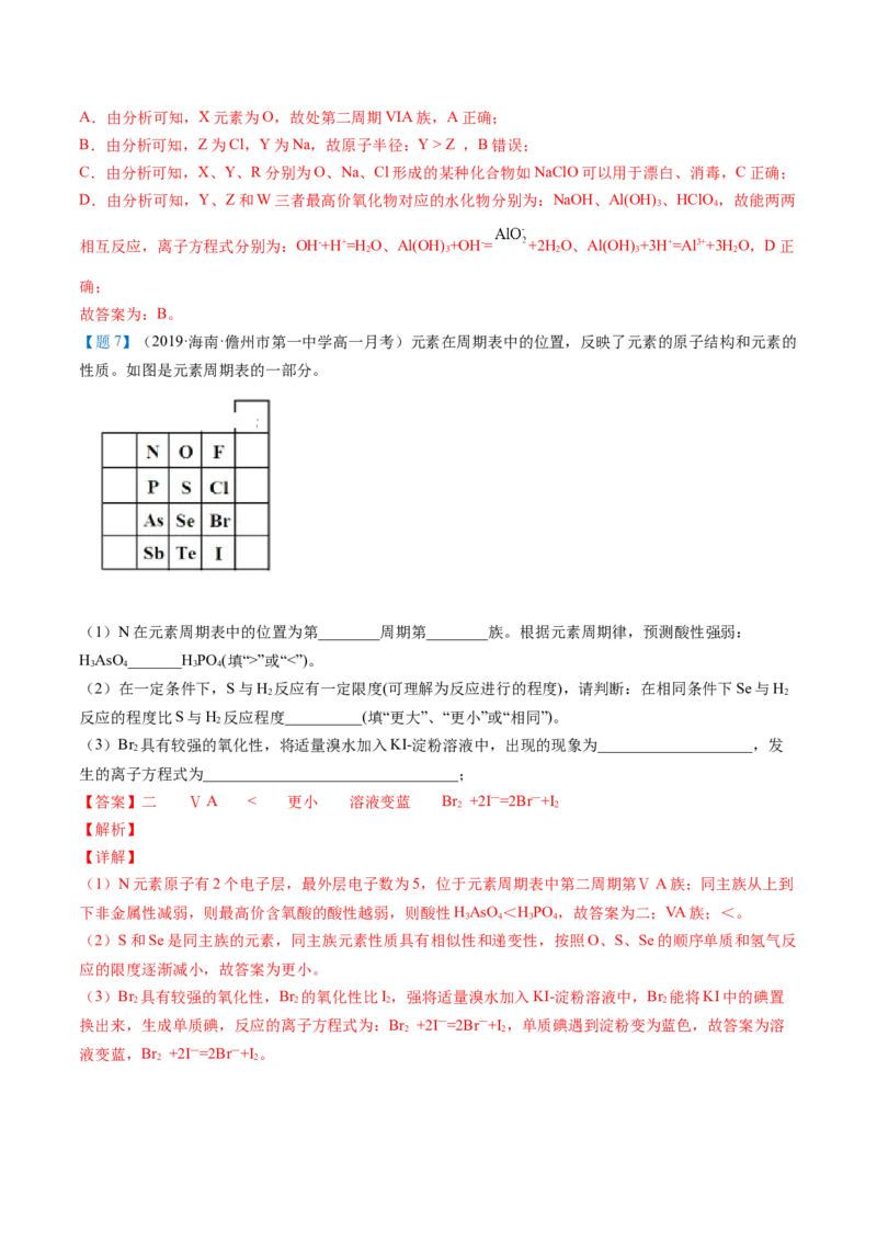 第32讲元素周期律（教师版）-（人教版2019）_高化_595801221724高中化学新人教版选择性必修一二三电子版教案PPT课件高中试卷_必修一册（人教版）_讲义