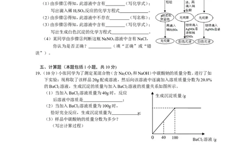 人教版九年级下《盐+化肥》单元检测试卷_初中化学_01.人教版初中化学_01.初中化学课件PPT--教案--试题_初中化学18年试卷_人教版九年级化学下册2018