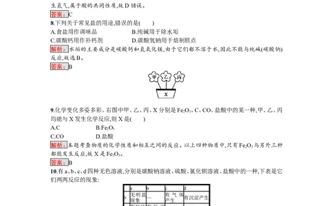 2018届中考化学（人教版）总复习阶段检测：六　酸和碱　盐　化肥　化学与生活_初中化学_01.人教版初中化学_07.初中化学中考总复习_2018届中考化学（人教版）总复习阶段检测