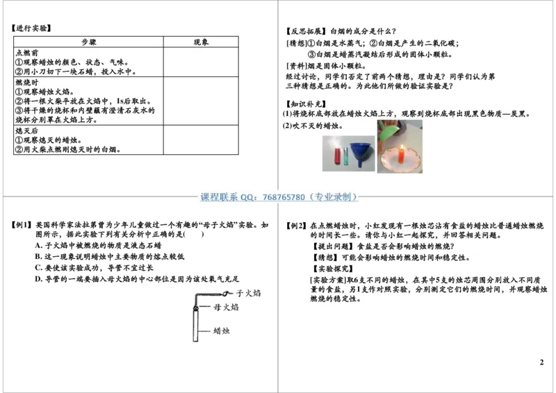 八大必考实验之科学探究（二）_初中化学_01.人教版初中化学_03.初中化学专项视频_10054化学八大必考实验9讲王丽颖_第2讲八大必考实验之科学探究（二）