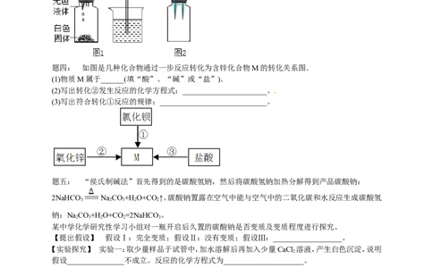 专题物质性质实验经典精讲课后练习及详解_初中化学_01.人教版初中化学_07.初中化学中考总复习_人教版化学中考专题复习