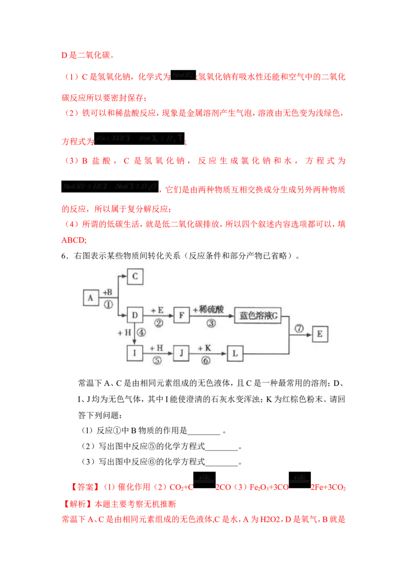 2018年中考化学一轮复习&bull;《物质的检验、鉴别与除杂》真题练习（解析版）_初中化学_01.人教版初中化学_07.初中化学中考总复习_2018年中考化学一轮复习&bull;
