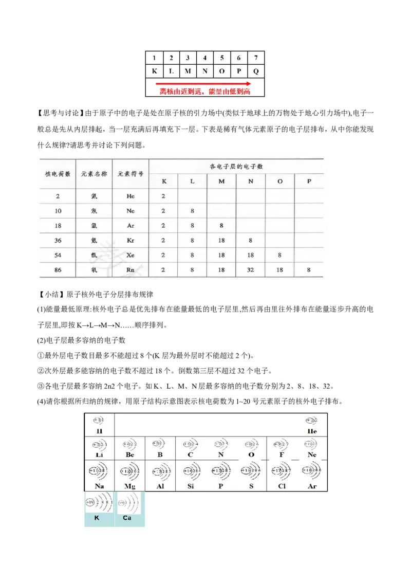 专题4.1.1原子结构（备课堂教案）-上好化学课2020-2021学年高一上学期必修第一册同步备课系列（人教版2019）_高化_2025春-人教版高中化学_01新版高中化学必修一_教案