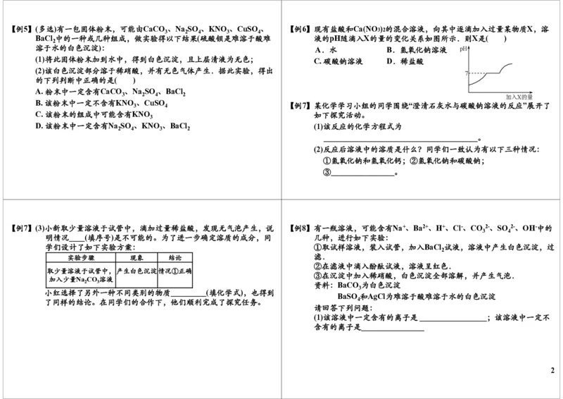 一轮复习：中考化学酸碱盐的综合应用（二）_初中化学_01.人教版初中化学_02.初中化学教学视频_2.初中化学--教学视频--带讲义_初三化学中考总复习（通用版）