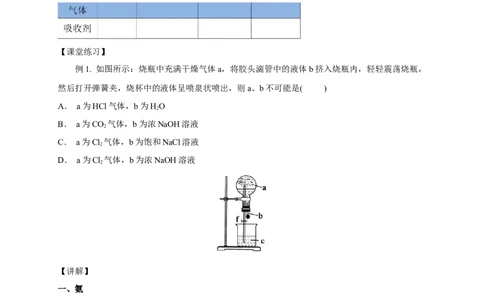 新教材精创5.2.2氨和铵盐教学设计（1）-人教版高中化学必修第二册_高化_2025春-人教版高中化学_02新版高中化学必修二_2.课件+教案+学案+练习配套版_教案