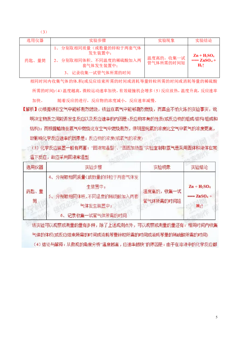 专题23实验设计及实验方案的评价（讲）-备战2017年中考化学二轮复习讲练测（解析版）_初中化学_01.人教版初中化学_07.初中化学中考总复习