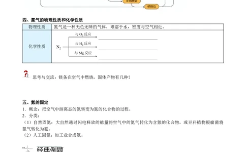 第03讲氮气、一氧化氮、二氧化氮（学生版）-精准提分2020-2021学年高一化学必修第二册同步培优（新教材人教版）_高化_2025春-人教版高中化学_02新版高中化学必修二