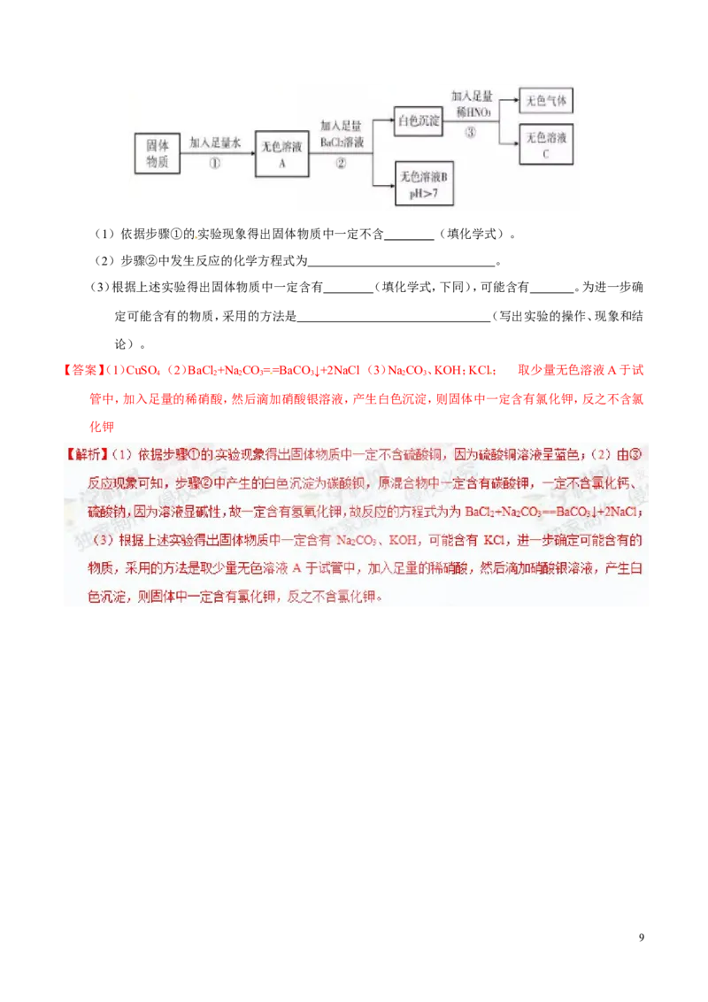专题13盐及化学肥料（讲）-备战2017年中考化学二轮复习讲练测（解析版）_初中化学_01.人教版初中化学_07.初中化学中考总复习_备战2017年中考化学二轮复习讲练测（讲）